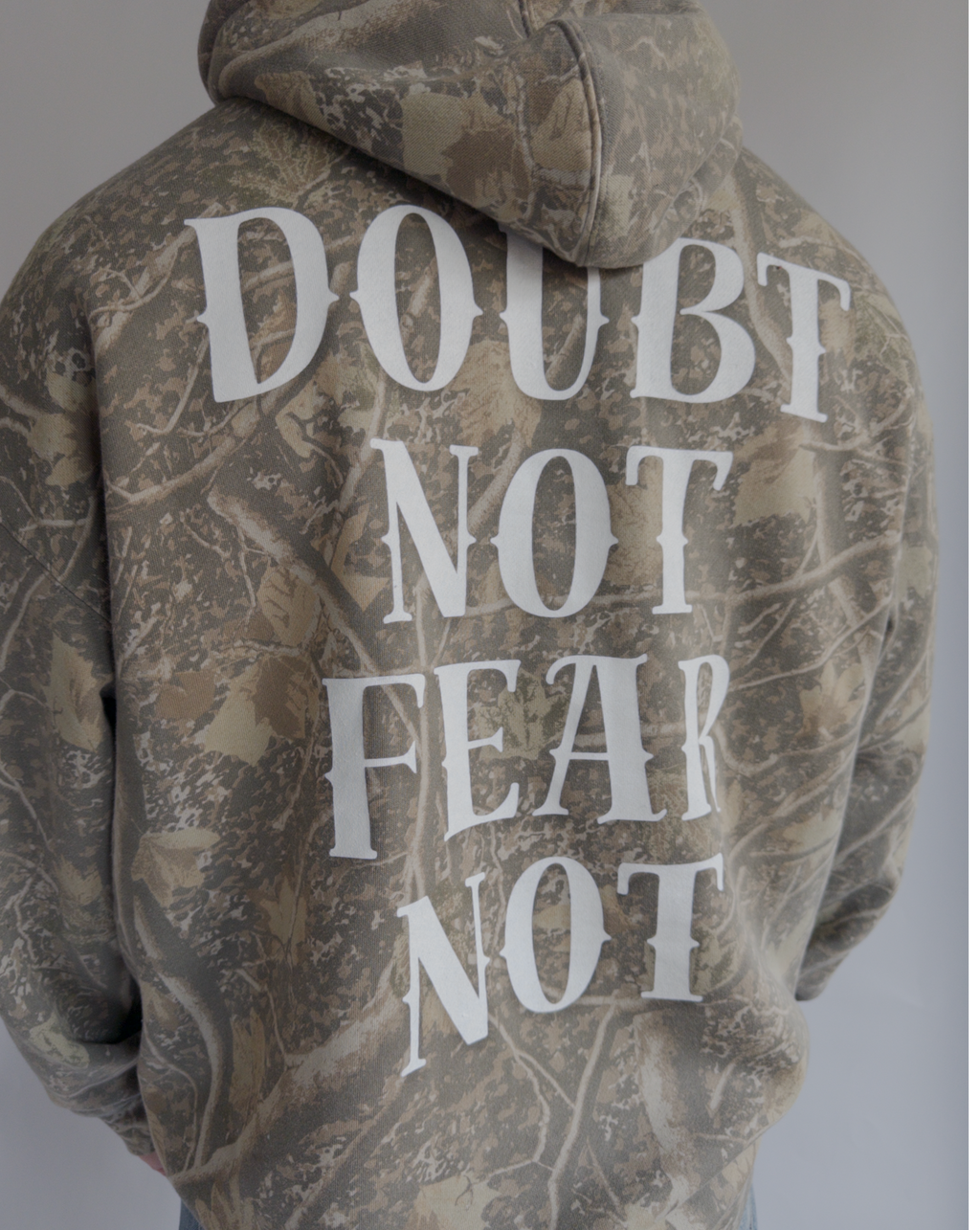 Doubt Not Fear Not Hoodie in Camo
