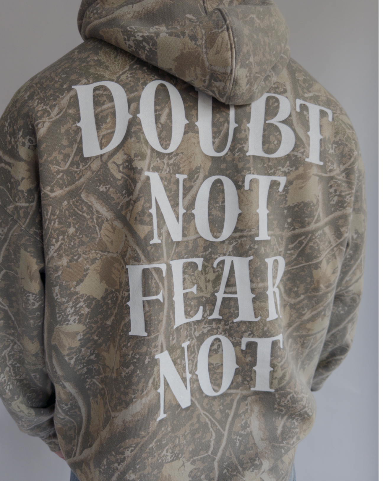 Doubt Not Fear Not Hoodie in Camo