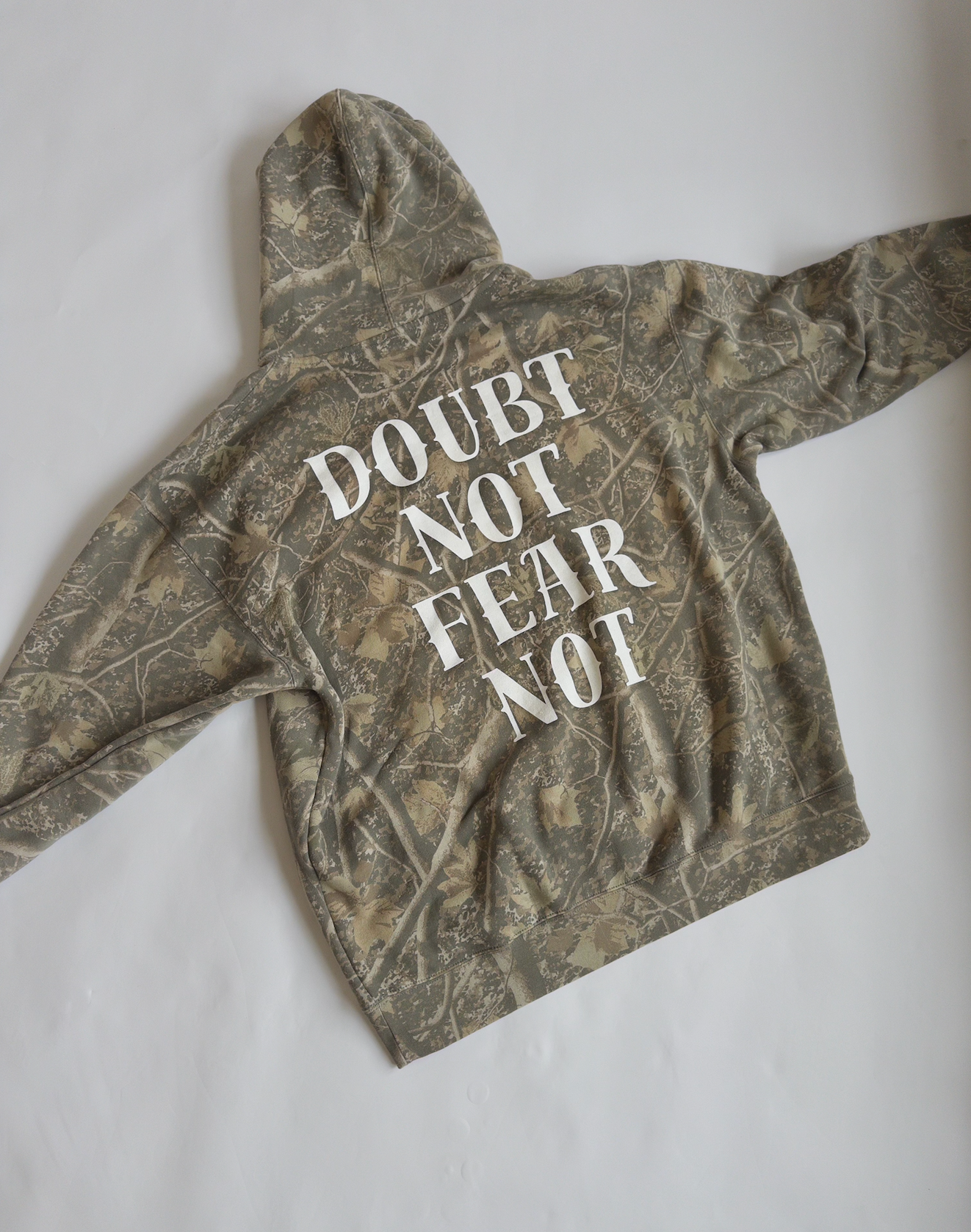 Doubt Not Fear Not Hoodie in Camo